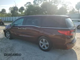 2018 Honda Odyssey EX-L with VIN 5FNRL6H72JB074980, listed as a Copart auction lot 51041465 with 96,240 mi miles and Salvage Title. Bid and sale history available at DreamBid. Image 2.