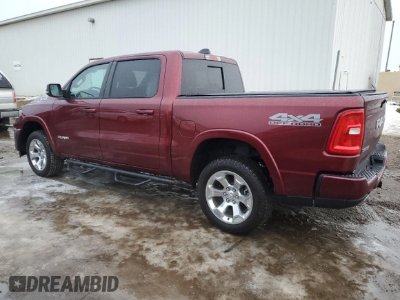 2025 Ram 1500 Big Horn with VIN 1C6SRFFP8SN522135, listed as a Copart auction lot 42783895 with 1,838 mi miles and Salvage Title. Bid and sale history available at carsss.com. Image 2.
