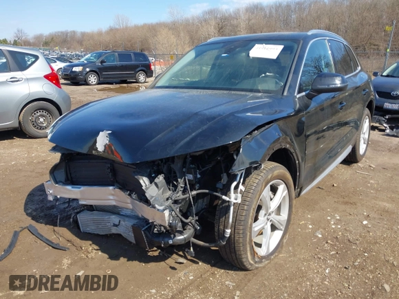 2020 Audi Q5 Premium with VIN WA1ANAFY3L2082513, listed as a IAAI auction lot 41912993 with 7,958 mi miles. Bid and sale history available at carsss.com. Image 18.