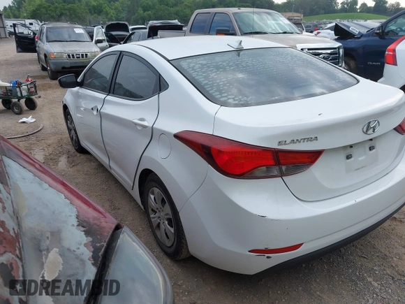 2016 Hyundai Elantra SE with VIN 5NPDH4AE4GH765866, listed as a IAAI auction lot 42376825 with Not provided miles and . Bid and sale history available at DreamBid. Image 3.