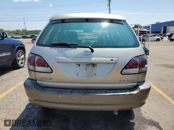 2003 Lexus RX 300 with VIN JTJHF10U030316395, listed as a Copart auction lot 63032834 with 0 mi miles and Clean Title. Bid and sale history available at carsss.com. Image 6.