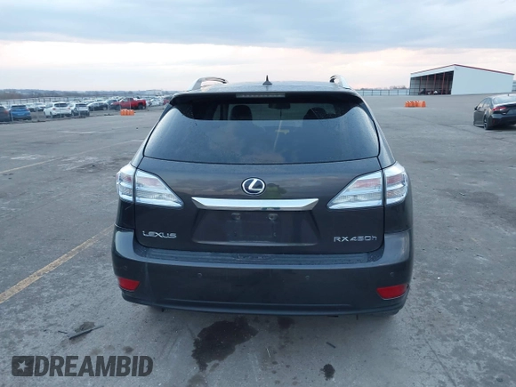 2010 Lexus RX 450h with VIN JTJBC1BA5A2027693, listed as a IAAI auction lot 41898389 with 192,344 mi miles and . Bid and sale history available at DreamBid. Image 16.