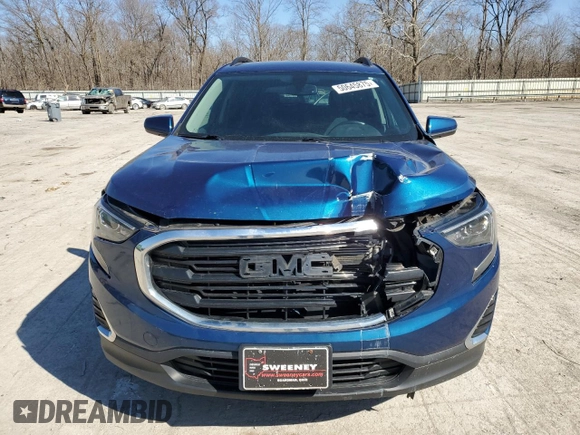2019 GMC Terrain SLE with VIN 3GKALTEV6KL355704, listed as a Copart auction lot 50645875 with 75,463 mi miles and Salvage Title. Bid and sale history available at DreamBid. Image 5.