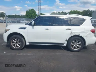 2012 Infiniti QX56 7-passenger with VIN JN8AZ2NF2C9519509, listed as a IAAI auction lot 42191986 with 190,131 mi miles and . Bid and sale history available at DreamBid. Image 14.