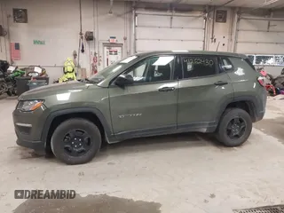 2020 Jeep Compass Sport with VIN 3C4NJDAB7LT132688, listed as a IAAI auction lot 41262430 with 91,167 mi miles and . Bid and sale history available at DreamBid. Image 14.