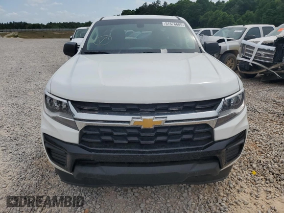 2022 Chevrolet Colorado 2WD Work Truck with VIN 1GCGSBEA6N1277842, listed as a Copart auction lot 51676685 with 60,400 mi miles and Salvage Title. Bid and sale history available at carsss.com. Image 5.