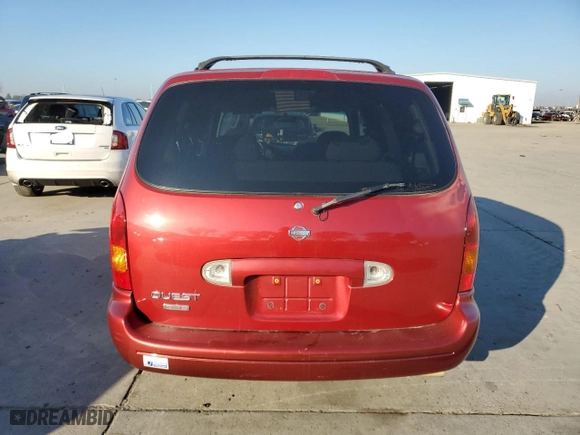 1999 Nissan Quest GXE with VIN 4N2XN11T9XD842740, listed as a Copart auction lot 83055234 with 250,577 mi miles and Clean Title. Bid and sale history available at carsss.com. Image 6.