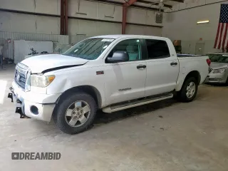 2007 Toyota Tundra SR5 with VIN 5TFEV54127X028830, listed as a Copart auction lot 57337305 with 216,973 mi miles and Salvage title. Bid and sale history available at DreamBid. Image 1.
