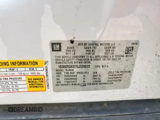 2016 Chevrolet Traverse LT with VIN 1GNKRGKD7GJ329622, listed as a Copart auction lot 57064375 with Not provided miles and Salvage title. Bid and sale history available at DreamBid. Image 14.