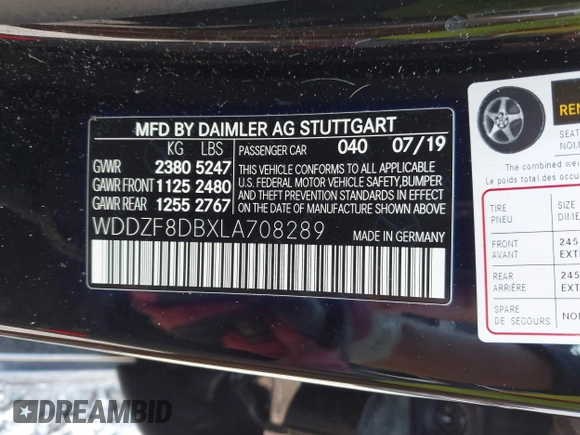 2020 Mercedes-Benz E 350 z VIN WDDZF8DBXLA708289, wystawiony jako IAAI lot #41486627 z przebiegiem Nie podano mil oraz . Historia ofert i sprzedaży dostępna na DreamBid. Obrazek 9.