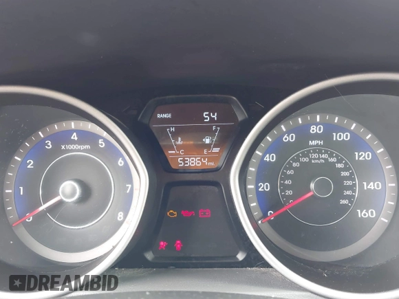 2016 Hyundai Elantra SE with VIN KMHDH4AE2GU501904, listed as a IAAI auction lot 42159618 with 53,864 mi miles and . Bid and sale history available at DreamBid. Image 7.