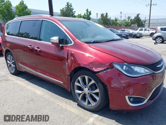 2018 Chrysler Pacifica Limited with VIN 2C4RC1GG6JR198355, listed as a IAAI auction lot 42555659 with 111,163 mi miles and . Bid and sale history available at DreamBid. Image 1.