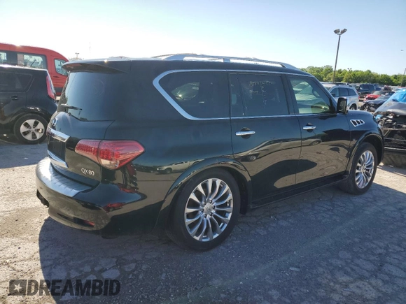 2015 Infiniti QX80 with VIN JN8AZ2NE9F9084032, listed as a Copart auction lot 56218324 with 146,152 mi miles and Salvage Title. Bid and sale history available at carsss.com. Image 3.