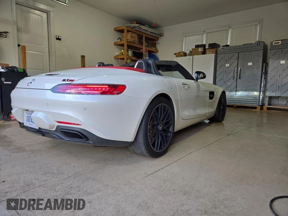 2018 Mercedes-Benz AMG GT AMG GT with VIN WDDYK7HA2JA018312, listed as a Copart auction lot 48109065 with 23,147 mi miles and Salvage title. Bid and sale history available at DreamBid. Image 4.