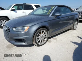 2015 Audi A3 2.0T Premium Plus with VIN WAU3FLFF5F1028949, listed as a Copart auction lot 75035014 with 44,187 mi miles and Salvage Title. Bid and sale history available at carsss.com. Image 1.