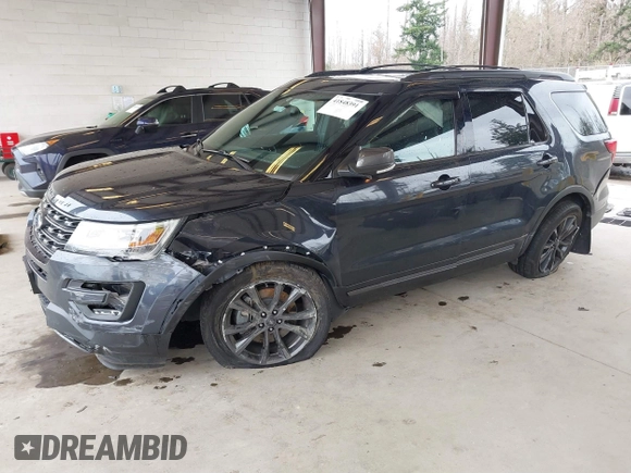 2017 Ford Explorer XLT z VIN 1FM5K8D85HGD91711, wystawiony jako IAAI lot #41848391 z przebiegiem 106 577 mil mil oraz . Historia ofert i sprzedaży dostępna na DreamBid. Obrazek 2.