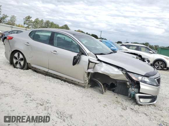 2013 Kia Optima Hybrid LX with VIN KNAGM4AD9D5040384, listed as a Copart auction lot 76238824 with 187,281 mi miles and Salvage Title. Bid and sale history available at carsss.com. Image 4.