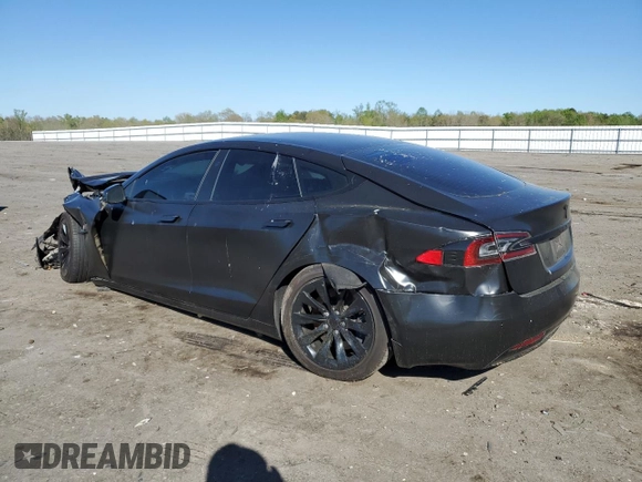 2020 Tesla Model S Long Range with VIN 5YJSA1E20LF390710, listed as a Copart auction lot 53388975 with 93,682 mi miles and Salvage title. Bid and sale history available at DreamBid. Image 2.