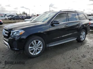 2017 Mercedes-Benz GLS with VIN 4JGDF6EE2HA851029, listed as a Copart auction lot 44181923 with 105,825 mi miles. Bid and sale history available at carsss.com. Image 1.
