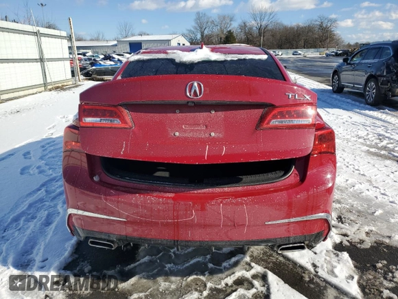 2018 Acura TLX with VIN 19UUB2F33JA012598, listed as a Copart auction lot 88656825 with 116,120 mi miles and Salvage Title. Bid and sale history available at carsss.com. Image 6.