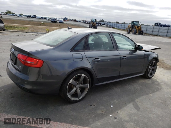 2015 Audi A4 Premium Plus with VIN WAUHFAFL2FN034605, listed as a Copart auction lot 48147993 with 72,911 mi miles. Bid and sale history available at carsss.com. Image 3.