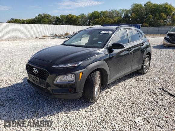 2021 Hyundai Kona SEL with VIN KM8K22AA6MU600618, listed as a Copart auction lot 67609542 with 43,691 mi miles. Bid and sale history available at carsss.com. Image 1.