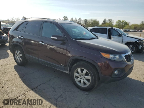 2011 Kia Sorento LX with VIN 5XYKTCA12BG128360, listed as a Copart auction lot 54134255 with 110,535 mi miles and Salvage Title. Bid and sale history available at DreamBid. Image 4.