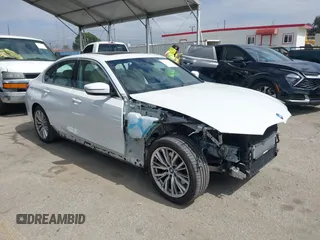 2024 BMW 3 Series 330e with VIN 3MW39FF00R8D79501, listed as a IAAI auction lot 41814127 with 17,392 mi miles. Bid and sale history available at carsss.com. Image 1.