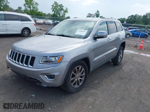 2014 Jeep Grand Cherokee Limited with VIN 1C4RJFBGXEC517832, listed as a IAAI auction lot 42583697 with 107,719 mi miles and . Bid and sale history available at DreamBid. Image 2.