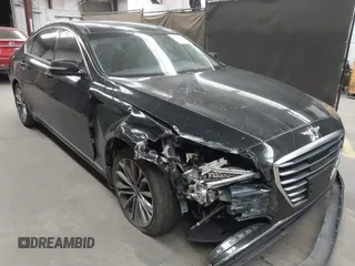 2017 Genesis G80 3.8L z VIN KMHGN4JE4HU175479, wystawiony jako IAAI lot #42161608 z przebiegiem 118 066 mil mil oraz . Historia ofert i sprzedaży dostępna na DreamBid. Obrazek 1.