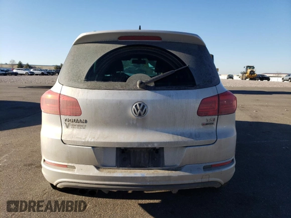 2016 Volkswagen Tiguan R-Line with VIN WVGBV7AX9GW082750, listed as a Copart auction lot 42949505 with 106,243 mi miles and Salvage Title. Bid and sale history available at DreamBid. Image 6.
