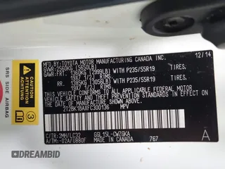 2015 Lexus RX 350 с VIN 2T2BK1BAXFC300136, выставлен на аукционе IAAI как лот 42590681 с пробегом 183 228 миль миль и . История ставок и продаж доступна на DreamBid. Изображение 9.