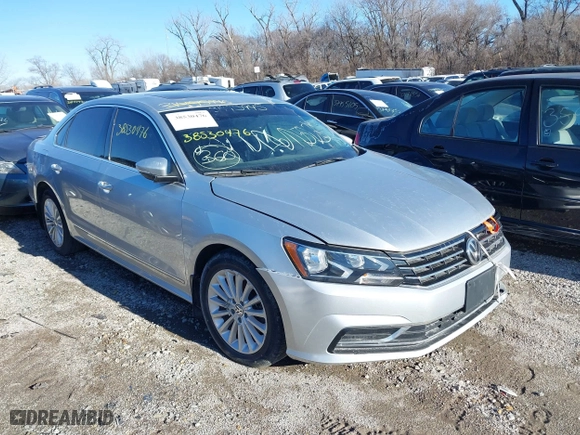 2016 Volkswagen Passat 1.8T SE w/Technology with VIN 1VWBS7A38GC037758, listed as a IAAI auction lot 38530476 with 93,438 mi miles. Bid and sale history available at carsss.com. Image 1.
