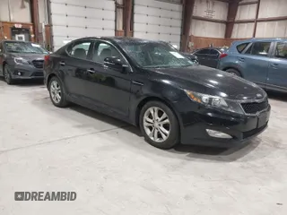 2013 Kia Optima EX with VIN 5XXGN4A73DG254485, listed as a IAAI auction lot 42097254 with 157,053 mi miles. Bid and sale history available at carsss.com. Image 1.