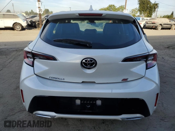 2022 Toyota Corolla Hatchback SE with VIN JTND4MBE4N3187816, listed as a Copart auction lot 78040884 with 31,927 mi miles and Clean Title. Bid and sale history available at carsss.com. Image 6.