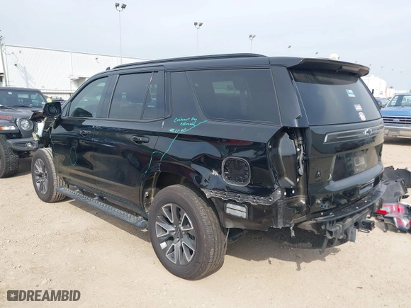 2022 Chevrolet Tahoe Z71 with VIN 1GNSKPKD4NR193050, listed as a IAAI auction lot 41656544 with 41,165 mi miles. Bid and sale history available at carsss.com. Image 3.