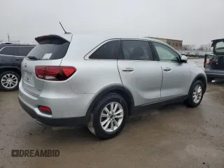 2019 Kia Sorento L with VIN 5XYPG4A39KG518499, listed as a Copart auction lot 85706454 with 85,579 mi miles and Salvage Title. Bid and sale history available at DreamBid. Image 3.