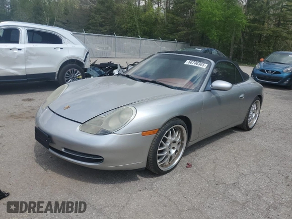 2000 Porsche 911 with VIN WP0CA2992YS654053, listed as a Copart auction lot 56706365 with 153,481 mi miles and Clean title. Bid and sale history available at DreamBid. Image 1.