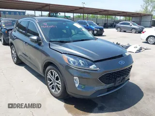 2020 Ford Escape SEL with VIN 1FMCU0H6XLUB65671, listed as a IAAI auction lot 42011957 with 53,762 mi miles and . Bid and sale history available at carsss.com. Image 1.