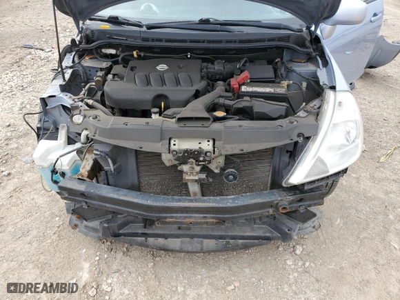 2010 Nissan Versa 1.8 S with VIN 3N1BC1CP9AL351981, listed as a Copart auction lot 49783215 with 183,633 mi miles and Salvage Title. Bid and sale history available at carsss.com. Image 11.