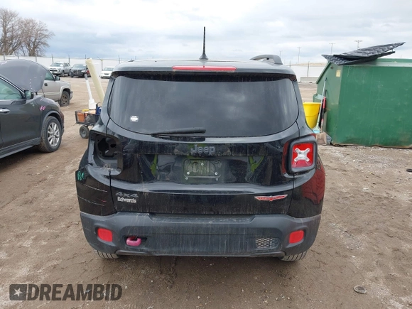 2017 Jeep Renegade Deserthawk with VIN ZACCJBCB4HPE77734, listed as a IAAI auction lot 41951678 with 105,872 mi miles and . Bid and sale history available at DreamBid. Image 17.