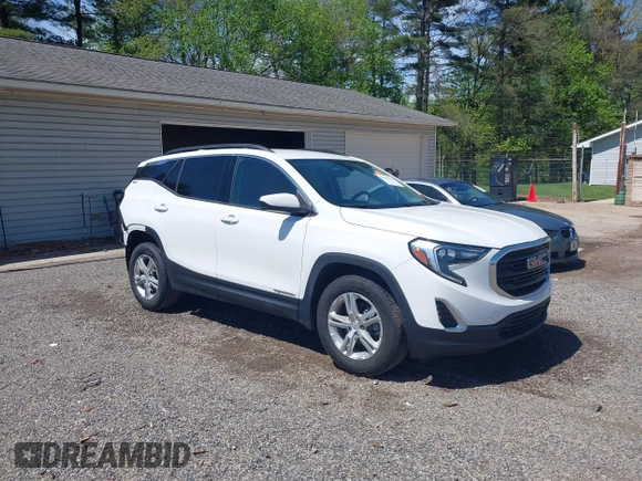 2019 GMC Terrain SLE with VIN 3GKALMEV7KL367026, listed as a IAAI auction lot 42151982 with 64,388 mi miles. Bid and sale history available at carsss.com. Image 1.