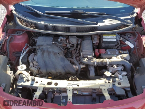 2014 Nissan Versa SV with VIN 3N1CN7AP9EL843193, listed as a Copart auction lot 79597814 with 183,308 mi miles and Salvage Title. Bid and sale history available at DreamBid. Image 11.