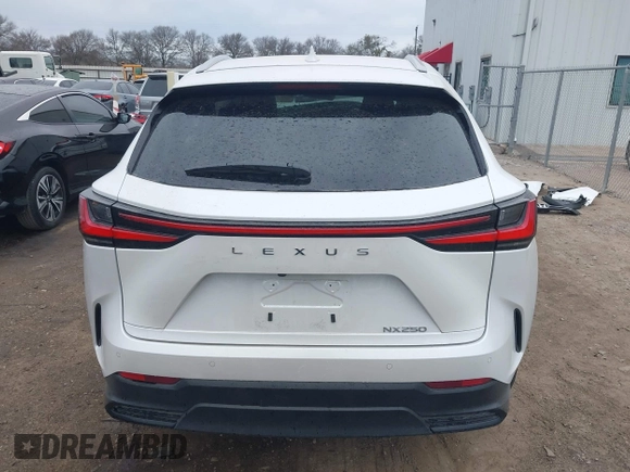 2024 Lexus NX 250 Premium with VIN 2T2GDCAZXRC015315, listed as a IAAI auction lot 41360875 with 7,294 mi miles and . Bid and sale history available at DreamBid. Image 17.