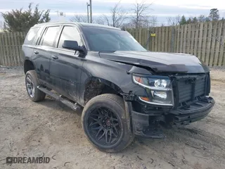 2018 Chevrolet Tahoe LT with VIN 1GNSKBKC7JR347044, listed as a IAAI auction lot 41579373 with 1 mi miles. Bid and sale history available at carsss.com. Image 1.