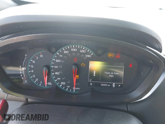 2019 Chevrolet Trax LS with VIN 3GNCJKSB3KL261348, listed as a IAAI auction lot 41933143 with 58,202 mi miles. Bid and sale history available at carsss.com. Image 7.
