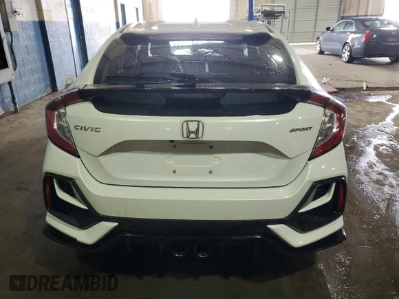 2021 Honda Civic Sport with VIN SHHFK7H43MU212420, listed as a Copart auction lot 48176645 with 31,019 mi miles and Non Repairable. Bid and sale history available at DreamBid. Image 6.