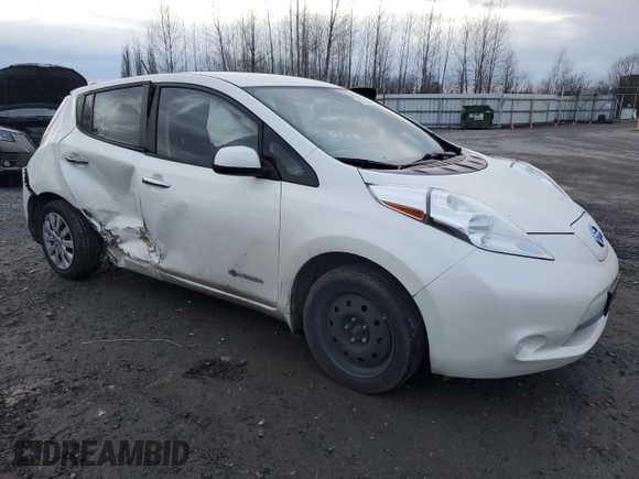 2017 Nissan LEAF S with VIN 1N4BZ0CPXHC302029, listed as a Copart auction lot 87067414 with 48,658 mi miles and Salvage Title. Bid and sale history available at carsss.com. Image 4.