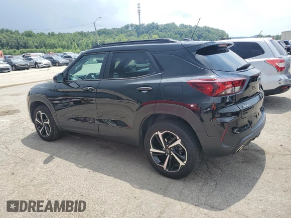 2021 Chevrolet TrailBlazer RS with VIN KL79MUSL2MB050822, listed as a Copart auction lot 62675554 with 56,037 mi miles and Salvage Title. Bid and sale history available at DreamBid. Image 2.