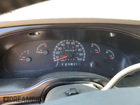 2002 Ford Econoline Cargo with VIN 1FDRE14W62HB15506, listed as a Copart auction lot 74686494 with 253,296 mi miles and Salvage Title. Bid and sale history available at DreamBid. Image 9.